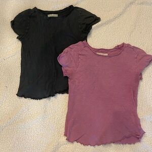 Women’s Black and Purple T-Shirts